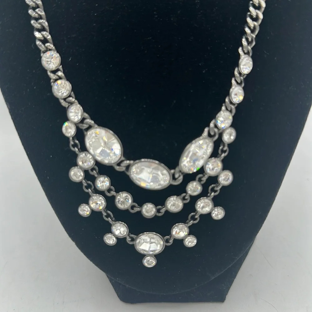 Givenchy Rhinestone Bling Statement Necklace - image 2